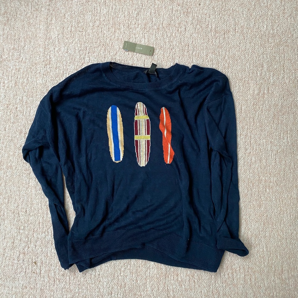 NWT J. crew Surfboard sweater unisex